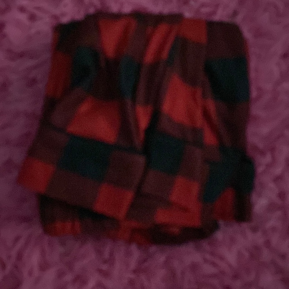 plaid pajama set